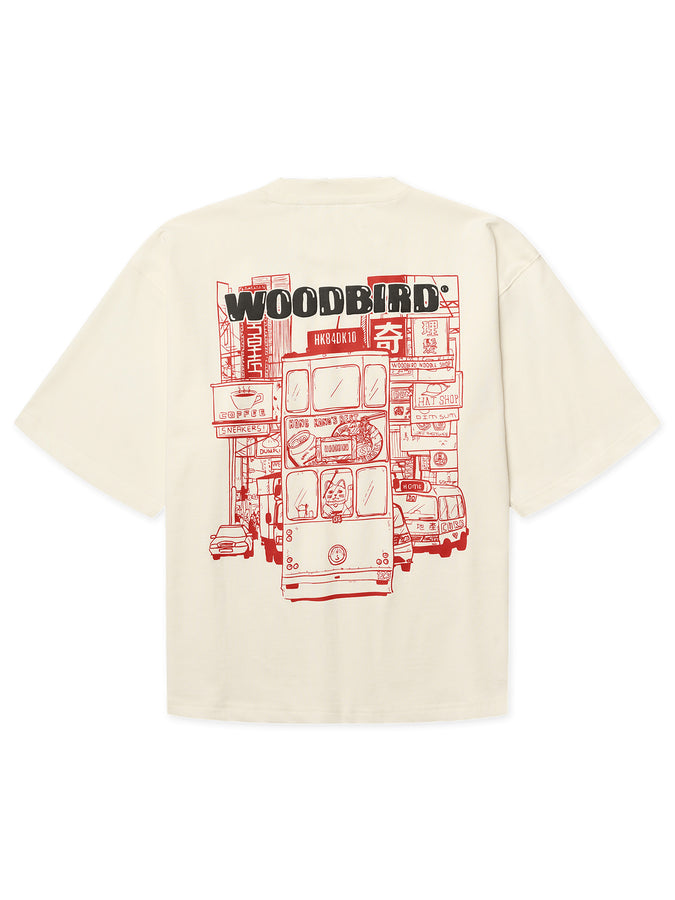 Woodbird Juno Tram T-Shirt Fall 2026 | OFF WHITE