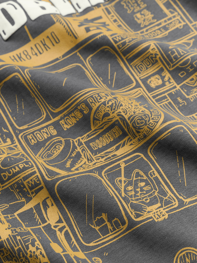 Woodbird Juno Tram T-Shirt Fall 2026 | SLATE BLUE
