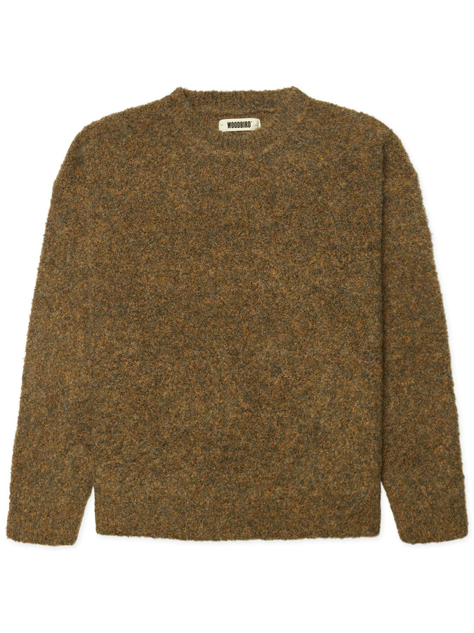 Woodbird Kurt Loop Sweater Fall 2026 | DARK OLIVE