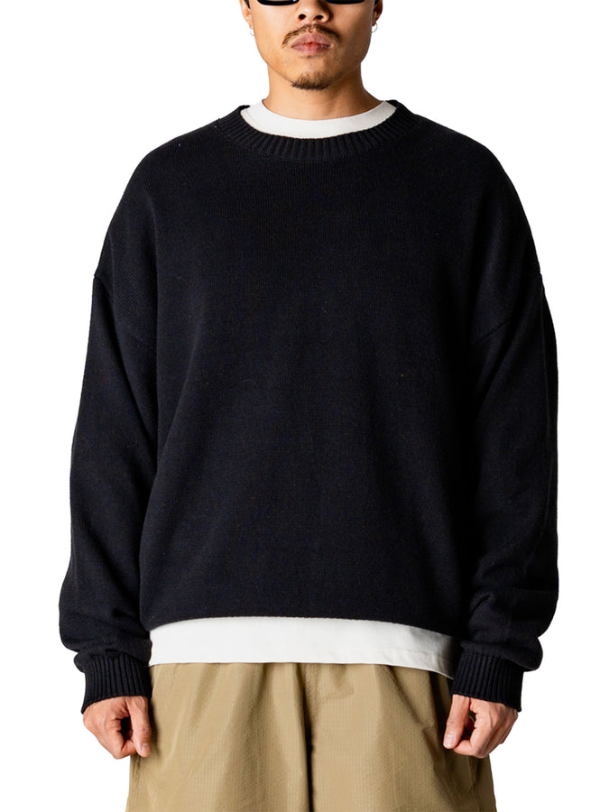 Woodbird Kurt Lion Sweater Spring 2026 | BLACK