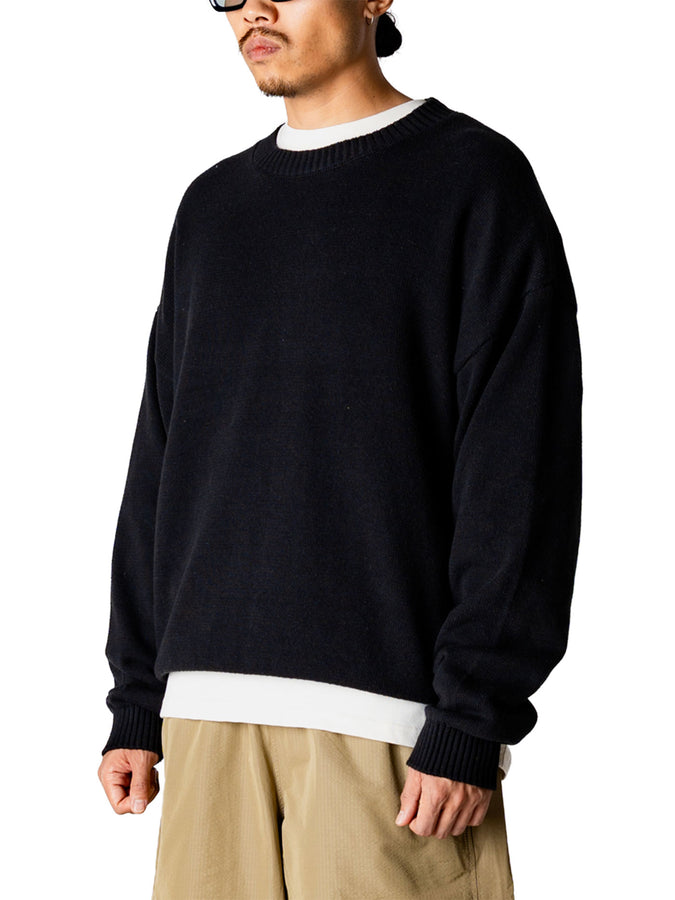 Woodbird Kurt Lion Sweater Spring 2026 | BLACK