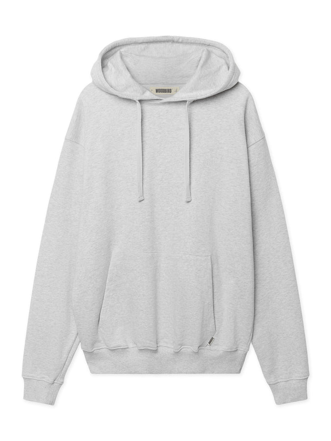 Woodbird Pacs Base Hoodie Spring 2026 | GREY MELANGE