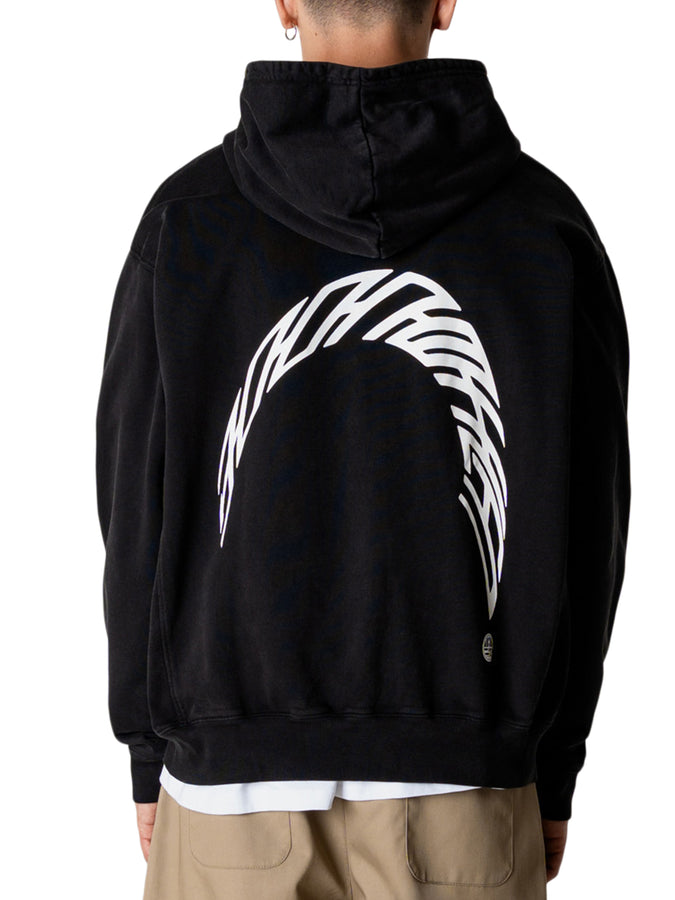 Woodbird Pacs Warp Acid Zip Hoodie Fall 2026 | WASHED BLACK