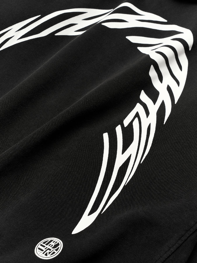 Woodbird Pacs Warp Acid Zip Hoodie Fall 2026 | WASHED BLACK