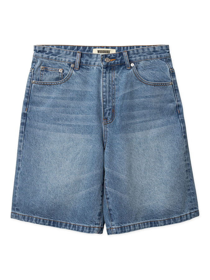 Woodbird Rami Orig Shorts Spring 2026 | BLUE WASHED