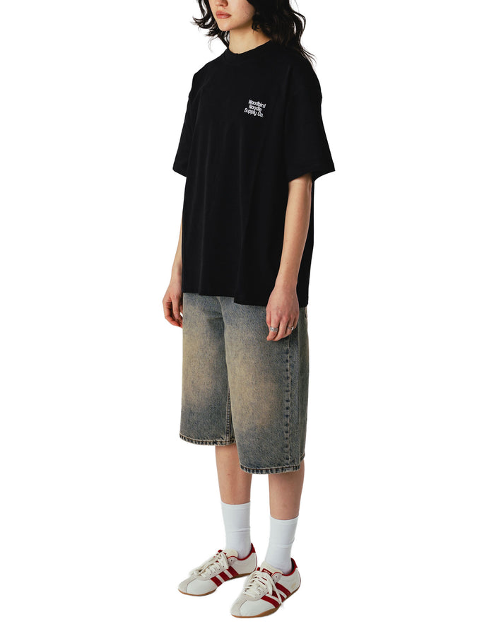 Woodbird Shan Aged Shorts Spring 2026 | DARK BLUE