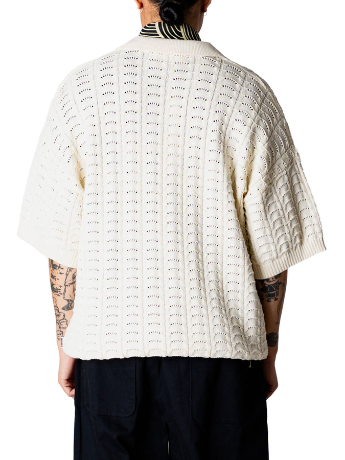 Woodbird Shimo Wave Polo Spring 2026 | OFF WHITE