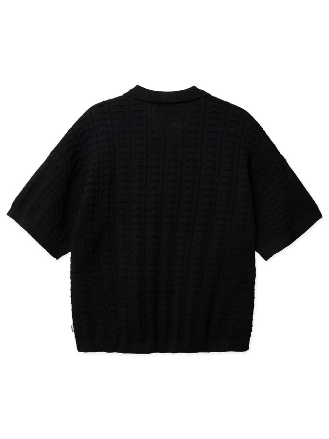 Woodbird Shimo Wave Polo Spring 2026 | BLACK
