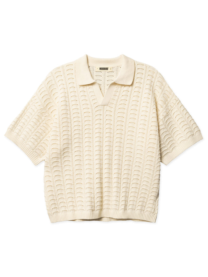 Woodbird Shimo Wave Polo Spring 2026 | OFF WHITE