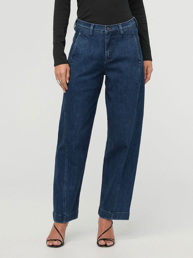 Duer Performance Plus High Rise Barrel Dark Stone Jeans Fall 2026 | DARK STONE (X10)