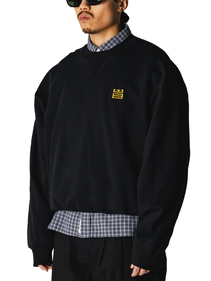 Woodbird Wake Twist Crewneck Sweatshirt Fall 2026 | BLACK