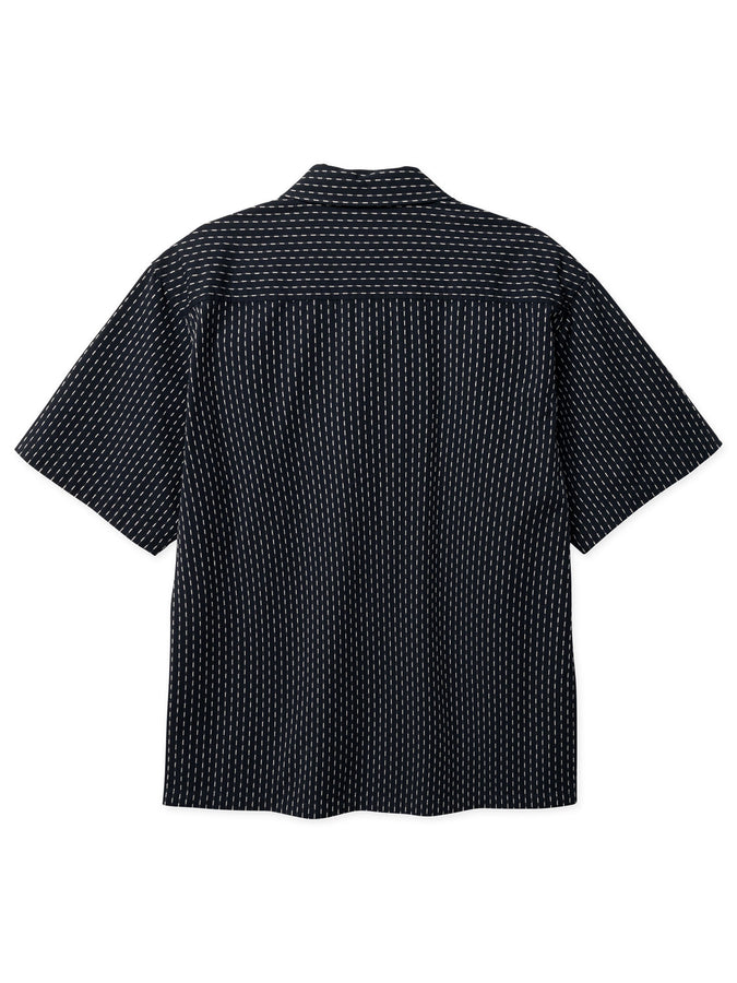Woodbird Wang Shiko Short Sleeve Buttondown Shirt Spring 2026 | DARK NAVY