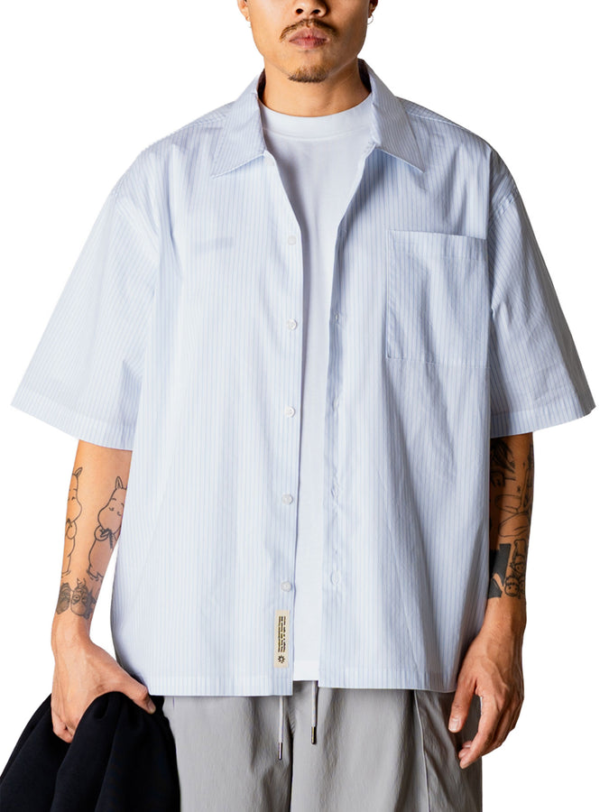 Woodbird Wang Wok Short Sleeve Buttondown Shirt Spring 2026 | LIGHT BLUE