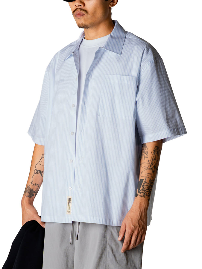 Woodbird Wang Wok Short Sleeve Buttondown Shirt Spring 2026 | LIGHT BLUE