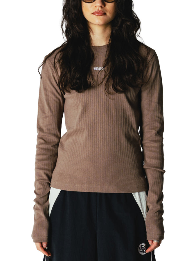 Woodbird Xao Base Long Sleeve T-Shirt Fall 2026 | DARK SAND
