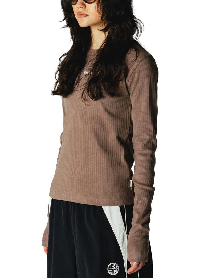 Woodbird Xao Base Long Sleeve T-Shirt Fall 2026 | DARK SAND