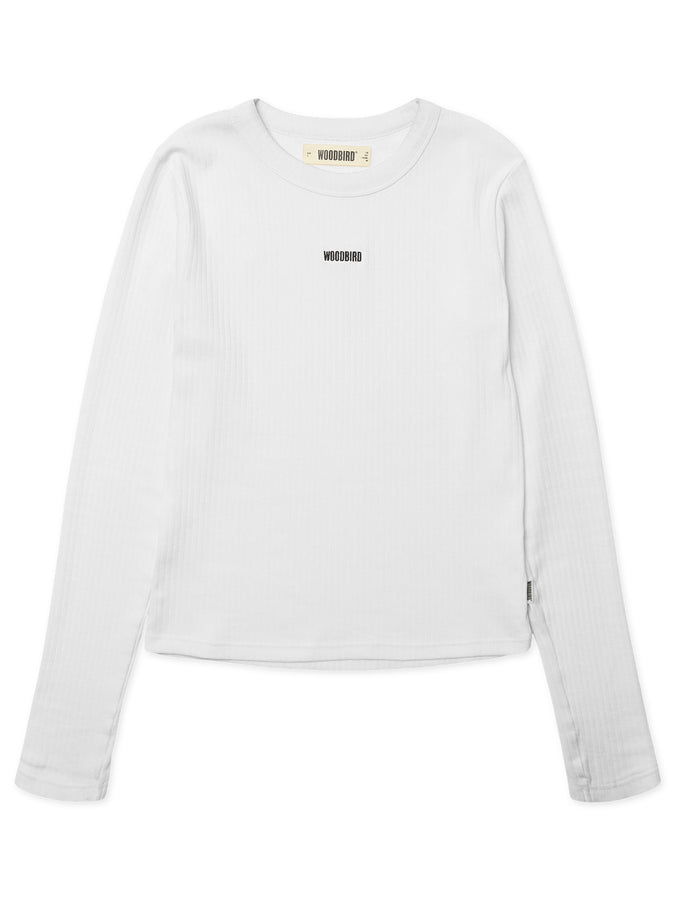 Woodbird Xao Base Long Sleeve T-Shirt Fall 2026 | WHITE