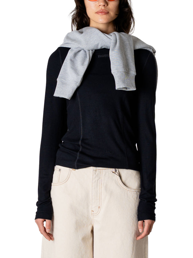 Woodbird Xao Long Sleeve T-Shirt Spring 2026 | BLACK