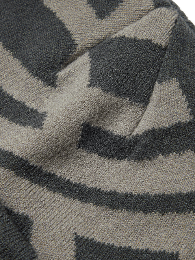 Woodbird Yan Fold JQ Art Beanie | SLATE BLUE/GREY