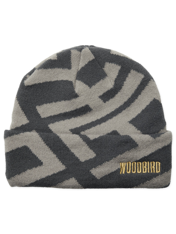 Woodbird Yan Fold JQ Art Beanie | SLATE BLUE/GREY