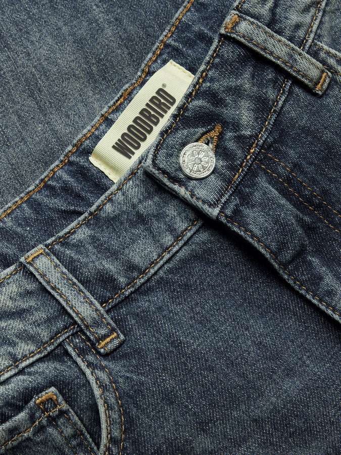 Woodbird Yuto Freeze Jeans Fall 2026 | WASHED MID BLUE