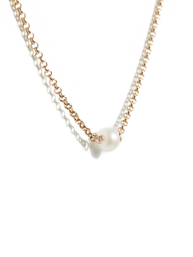 Treasure Box Freshwater Pearl Necklace In Gold |  OR