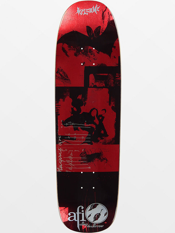 Welcome x AFI Golem Sing The Sorrow 9.25 Skateboard Deck | RED FOIL