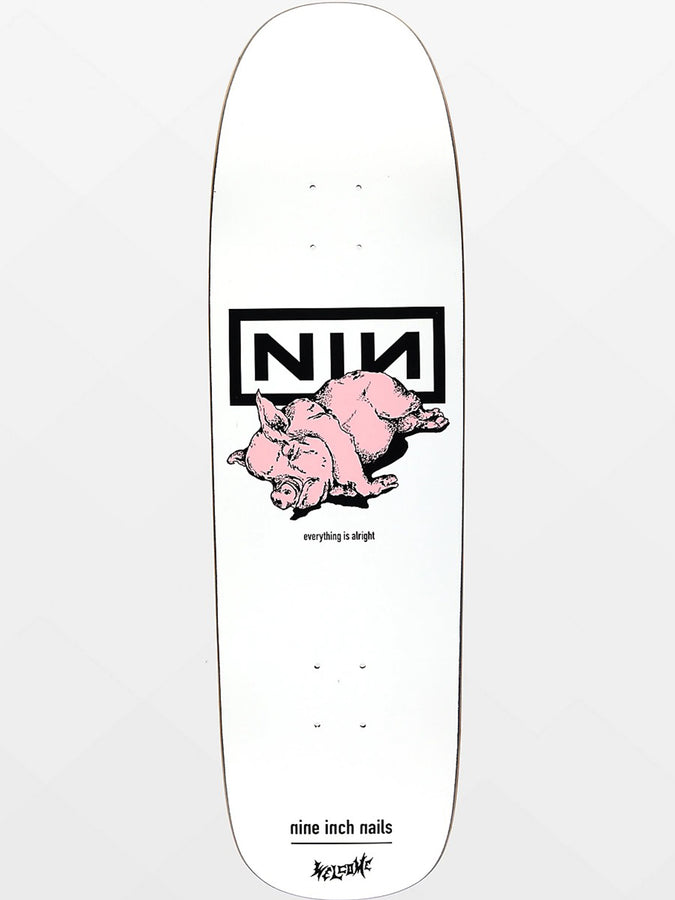 Welcome x Nine Inch Nails Pig 9.25 Old School Skateboard Deck | WHITE