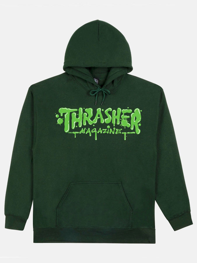 Thrasher Wet Paint Hoodie Summer 2026 | FOREST GREEN