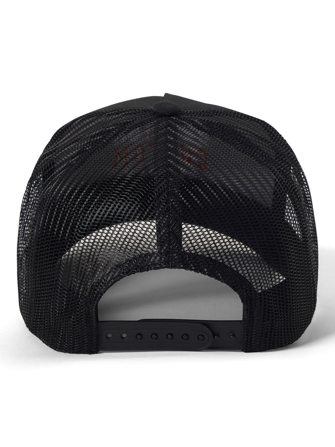 Brixton Wheaton Netplus Trucker Hat | BLACK/BLACK