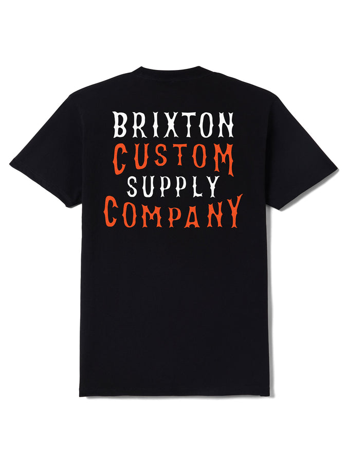 Brixton Wheaton T-Shirt Spring 2026 | BLACK WORN WASH