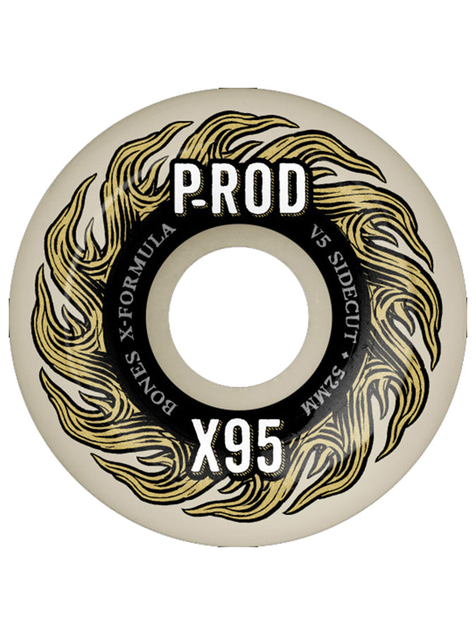 Bones X-Formula V5 Sidecut P-Rod Skateboard Wheels 2025 | NATURAL