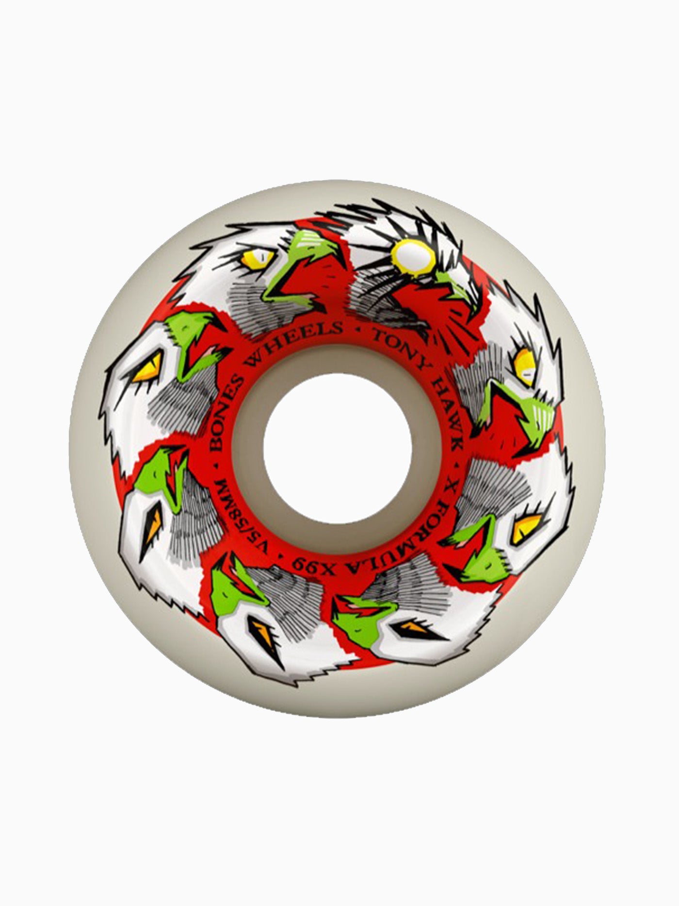 Bones X-Formula V5 Sidecut Hawk Animation Skateboard Wheels