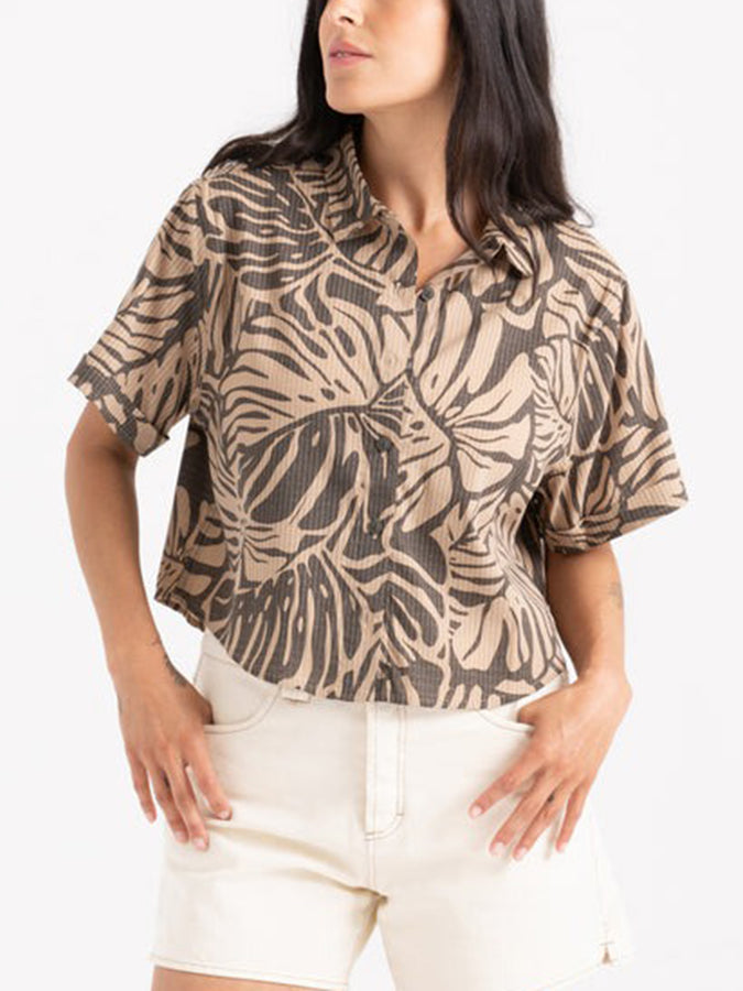 Roark Bless Up Camp Buttondown Shirt Spring 2026 | KHAKI (KHA)