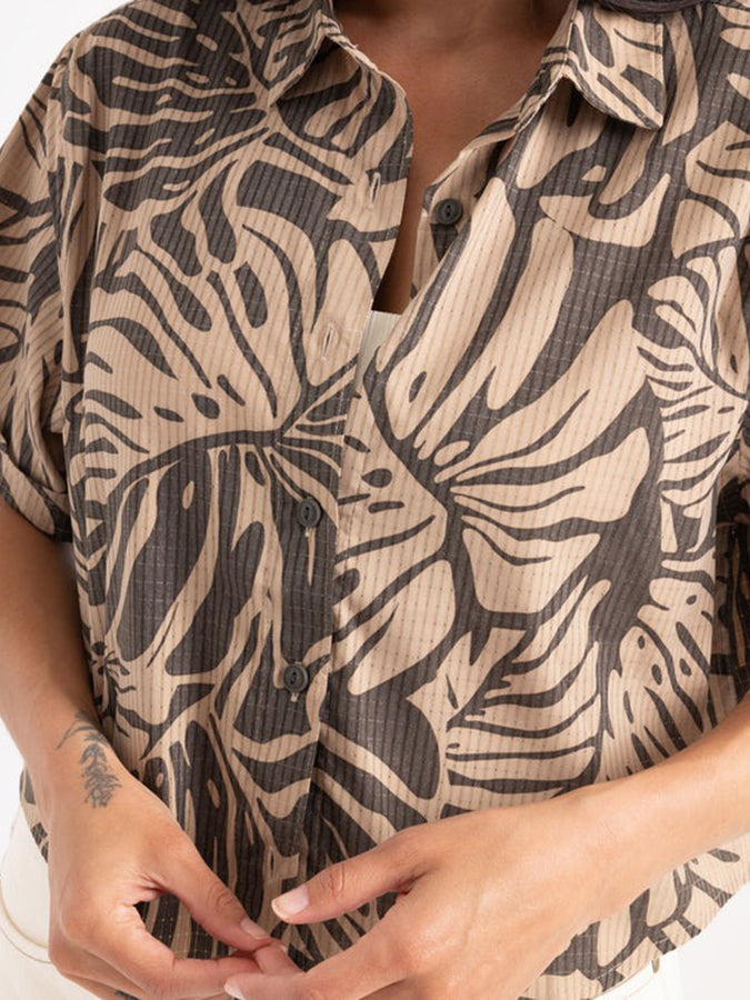 Roark Bless Up Camp Buttondown Shirt Spring 2026 | KHAKI (KHA)