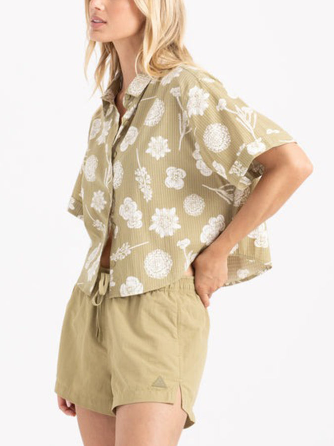 Roark Bless Up Camp Buttondown Shirt Spring 2026 | DUSTY OLIVE (DTO)