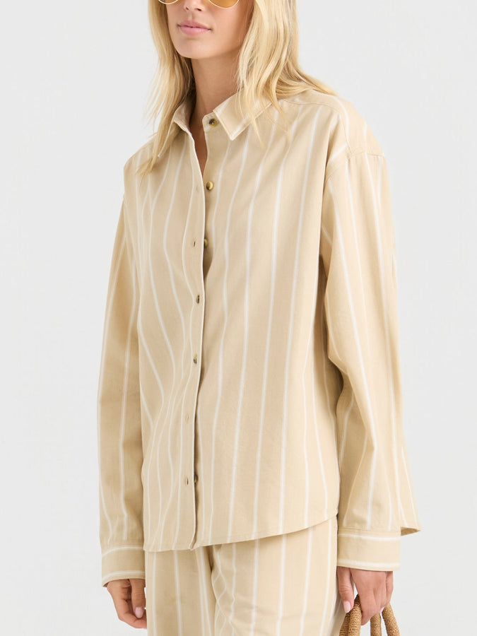 Roark Costa Long Sleeve Buttondown Shirt Spring 2026 | SAND (SAN)