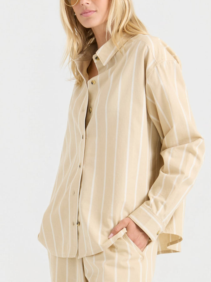 Roark Costa Long Sleeve Buttondown Shirt Spring 2026 | SAND (SAN)