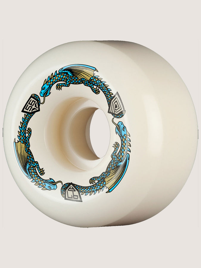 Powell Dragon Formula V6 97A Blue Skateboard Wheels | NATURAL
