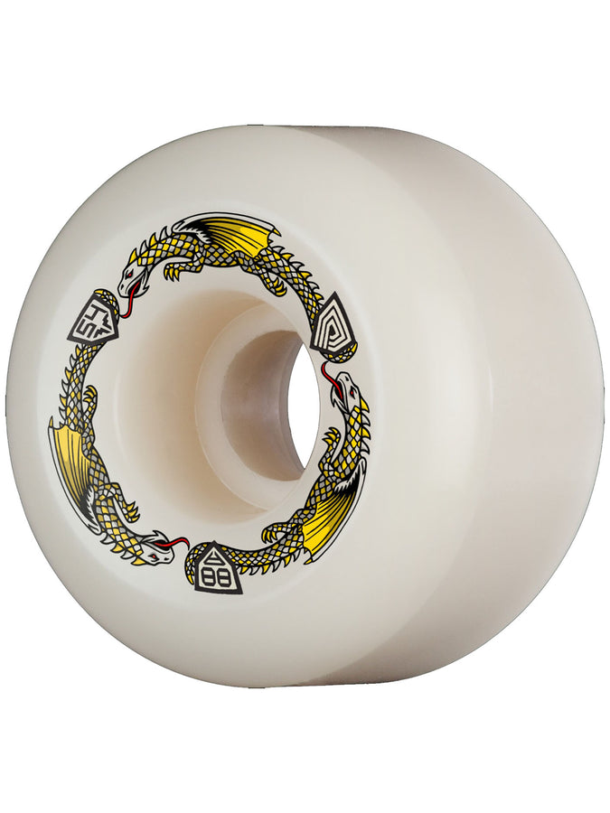 Powell Dragon Formula 88A 54mm Skateboard Wheels 2025 | WHITE