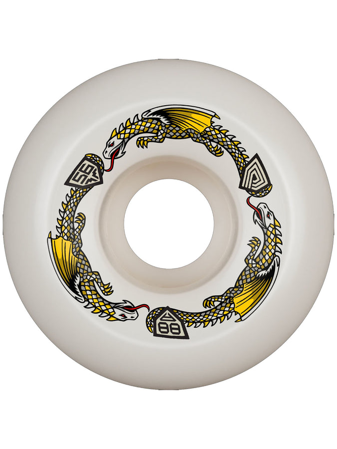 Powell Dragon Formula 88A 56mm Skateboard Wheels 2025 | WHITE