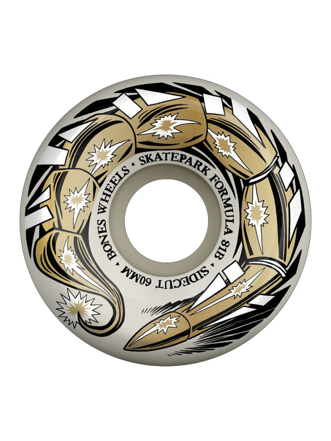 Bones SPf Sidecut Scorpedo 84b Skateboard Wheels | NATURAL