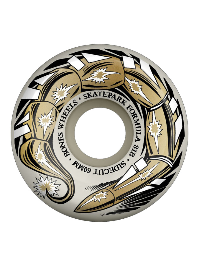 Bones SPf Sidecut Scorpedo 81B Skateboard Wheels | NATURAL