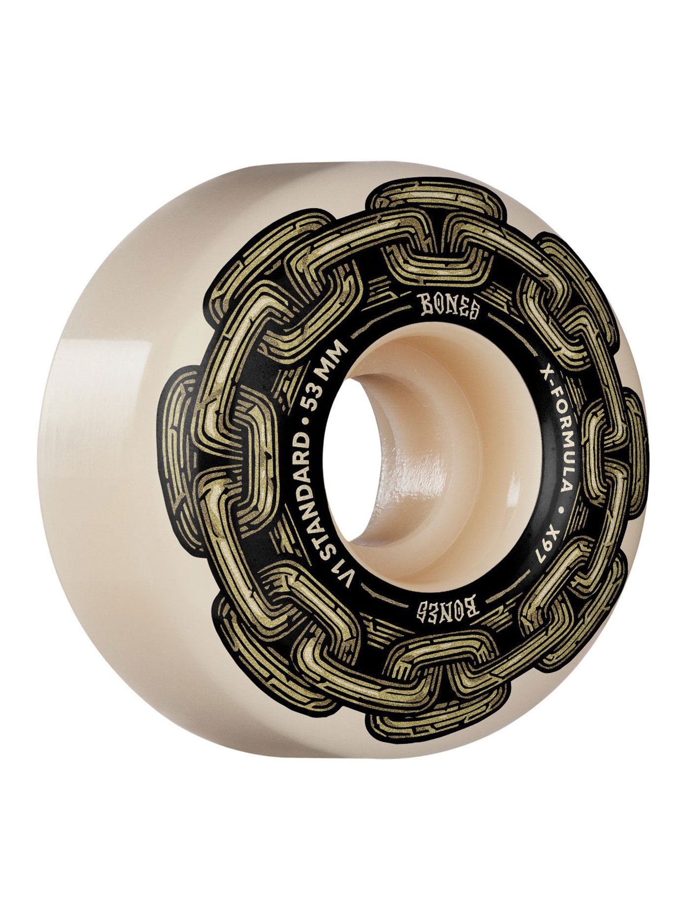 Bones X-Formula 97X V1 Standard Gold Chain Skateboard Wheels | EMPIRE