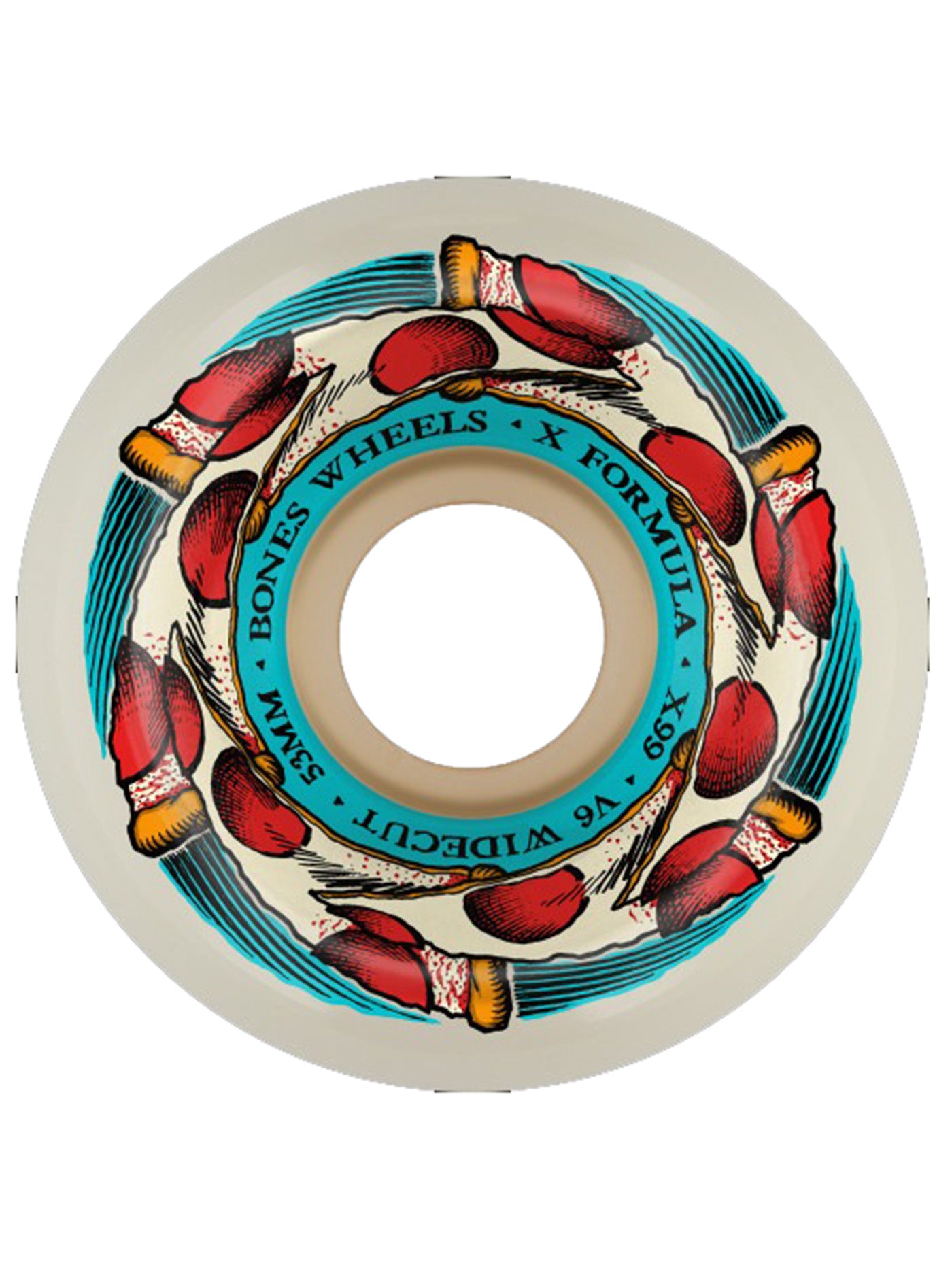 Bones X-Formula V6 Widecut Deep Dish Skateboard Wheels