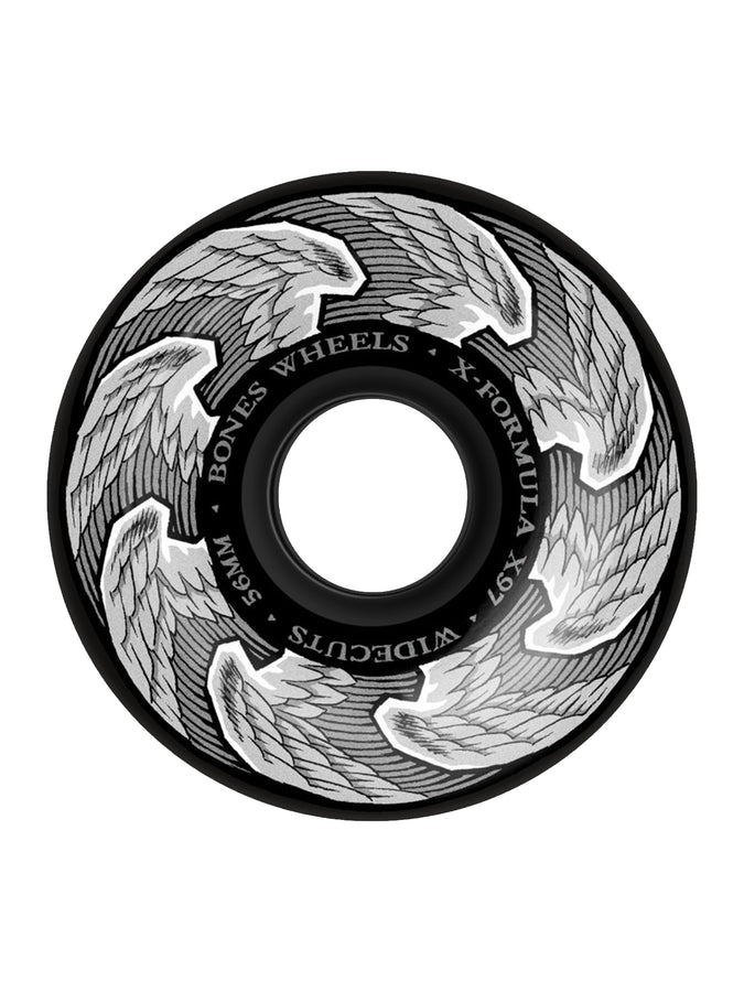 Bones X-Formula V6 Widecut Deatn Angels Skateboard Wheels | BLACK