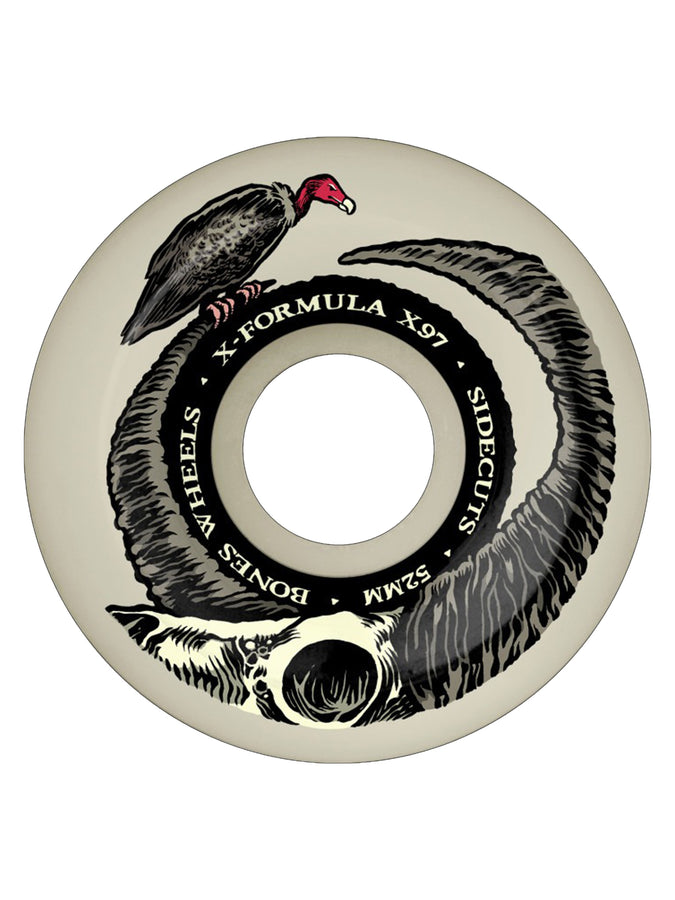 Bones X-Formula V5 Sidecut Florr Horns Skateboard Wheels | NATURAL