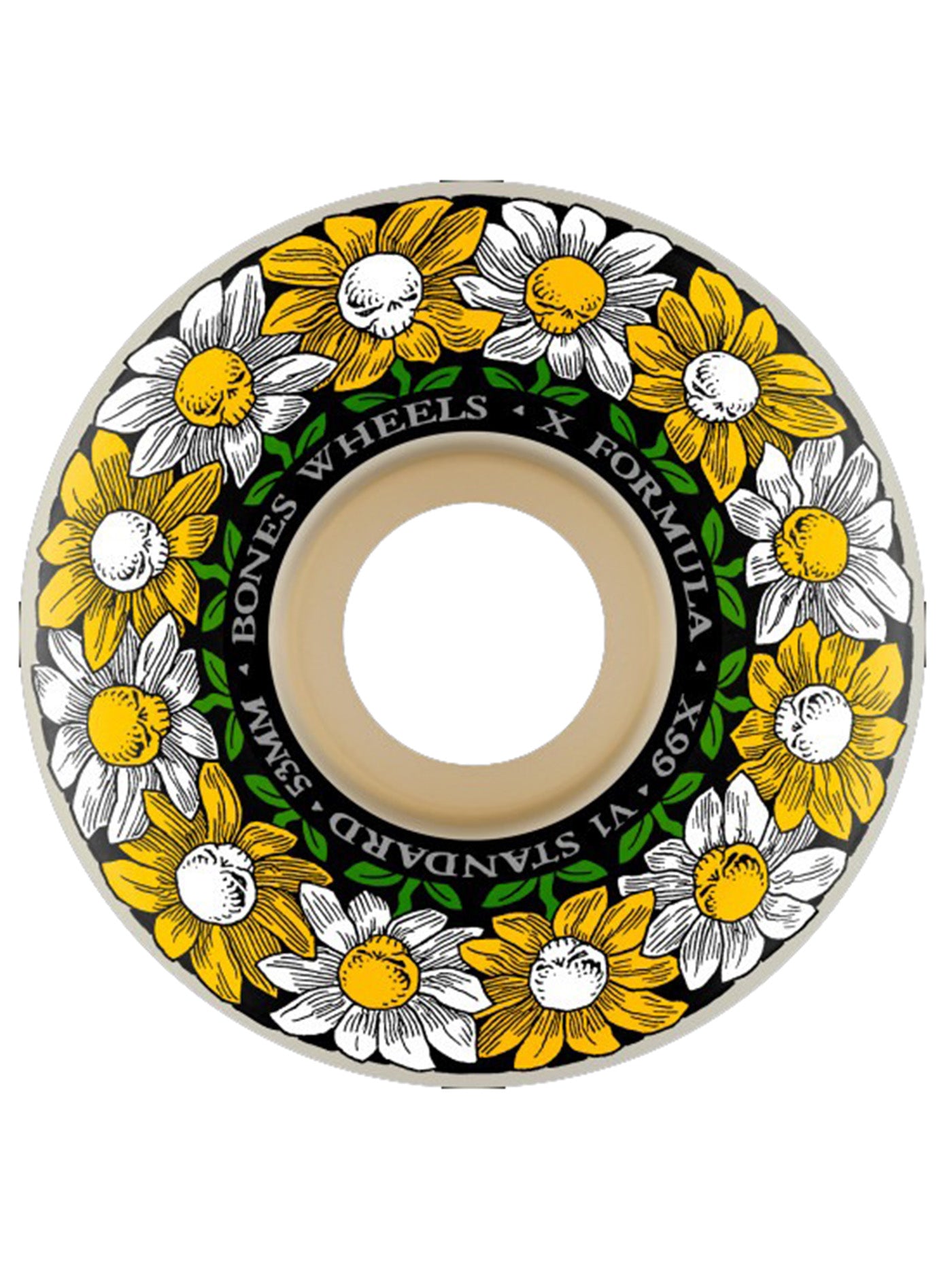 Bones X-Formula V1  Pushing Up Daisies Skateboard Wheels