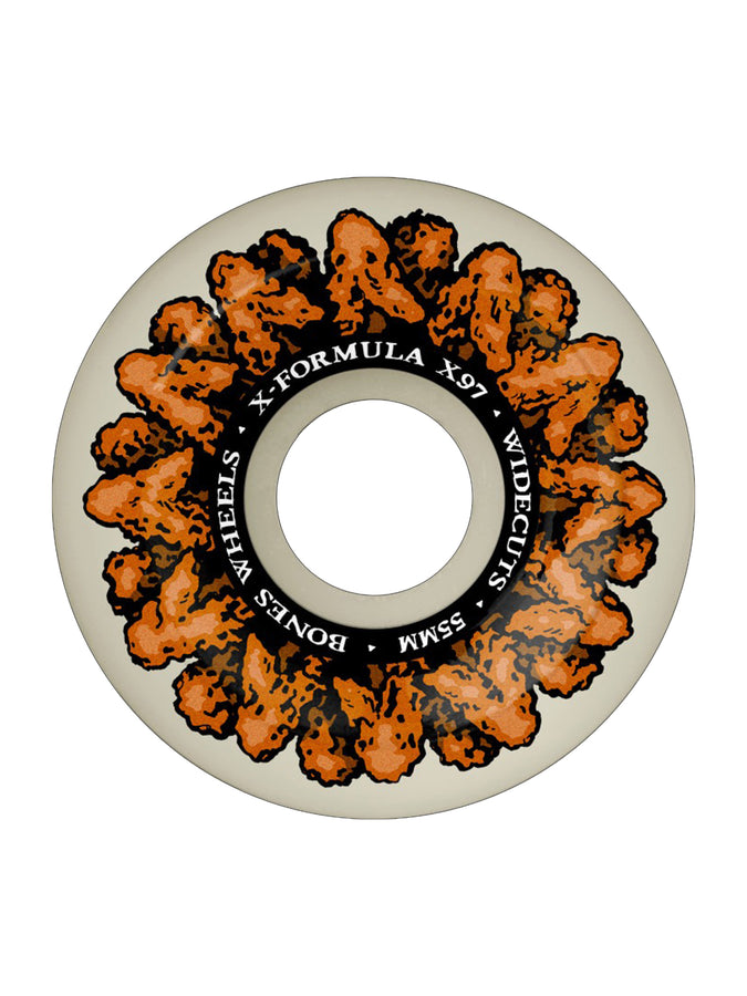 Bones X-Formula V6 Widecut Wingin It Skateboard Wheels | NATURAL