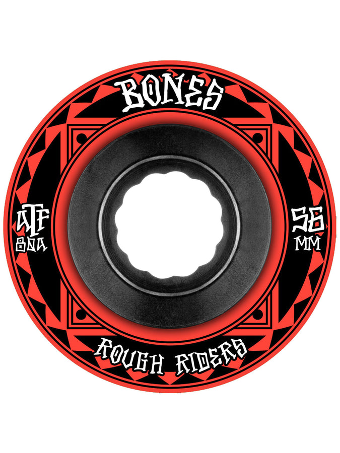 Bones ATF Rough Riders Runners Red Skateboard Wheels 2025 | RED